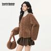 Beautiful Wardrobe Women's Chinese Style Faux Lamb Wool Fleece Jacket
