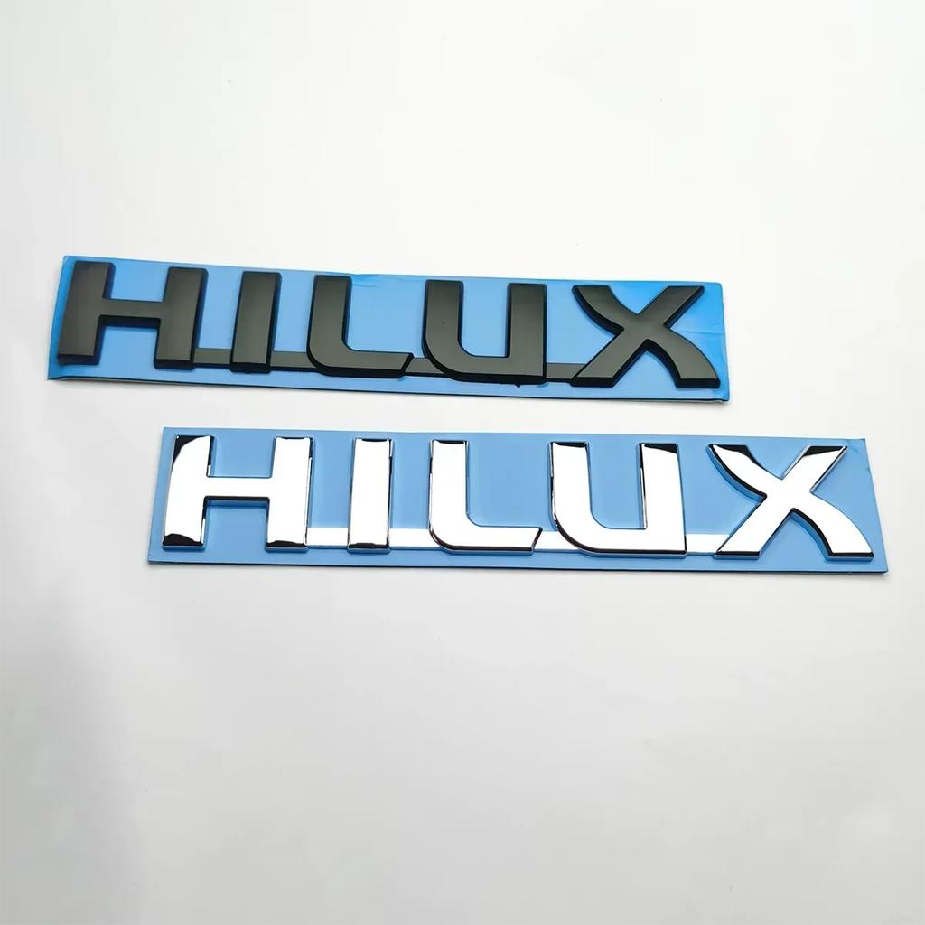 HILUX Letter Logo 3D Car Stickers for Toyota Hilux Body Modified Accessories Trunk Tail Rear Decoration Label Decals