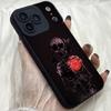 M522 Skull Black Angel Eyes Soft Phone Cases for iPhone Samsung Galaxy Xiaomi Rdemi Huawei Honor Infinix Realme OPPO Vivo All Model TPU Case
