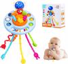 Octopus Teether Toy 6In1 Safe Sensory Toy For Teething