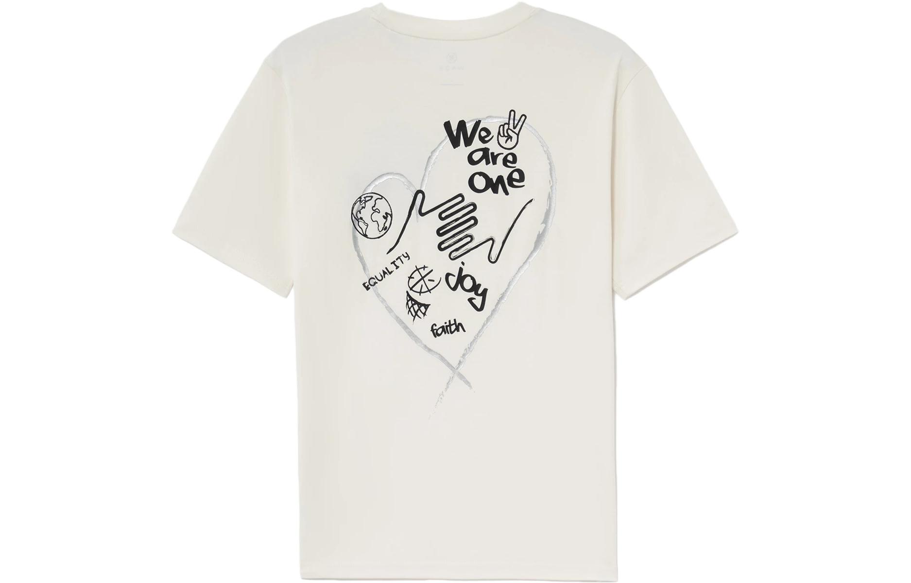Li Ning Wade Collection T Shirt Men s Ecru AHSS031-3 L