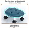 1PC with Wheels for Household Living Imitation Leather Portable Small Stool Universal Wheel Pulley Low Stool Silent Mobile