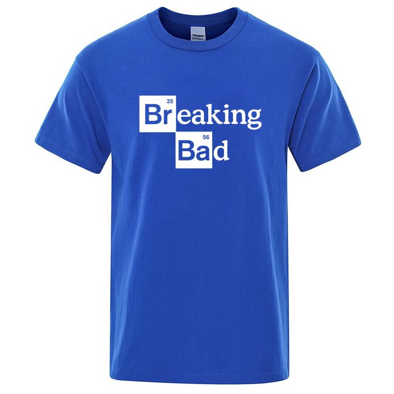 Summer Men's T-shirt Cotton O Neck Heisenberg Men T-shirt Short Sleeve Casual Breaking Bad Print T Shirt for Men