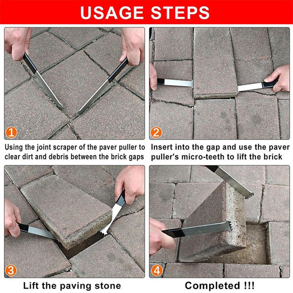 Paver Extractor Loose Brick Block Replacement Gadget Paving Bricks Extractor Tool For Garden Lawn Patio Park Beginners
