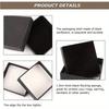 8pcs Black Jewelry Drawer Boxes Paper Gift Box with Foam Insert Display Box Party Favor Box Square Treat Boxes Gift Packaging Box Gift Wrap Box