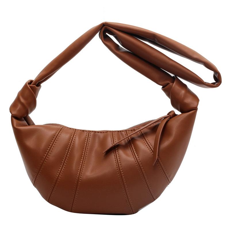 Street Trend Croissant Bag New Spring and Summer High-end Texture Bag Personalized Trendy Messenger Bag Women's Dumpling Bag