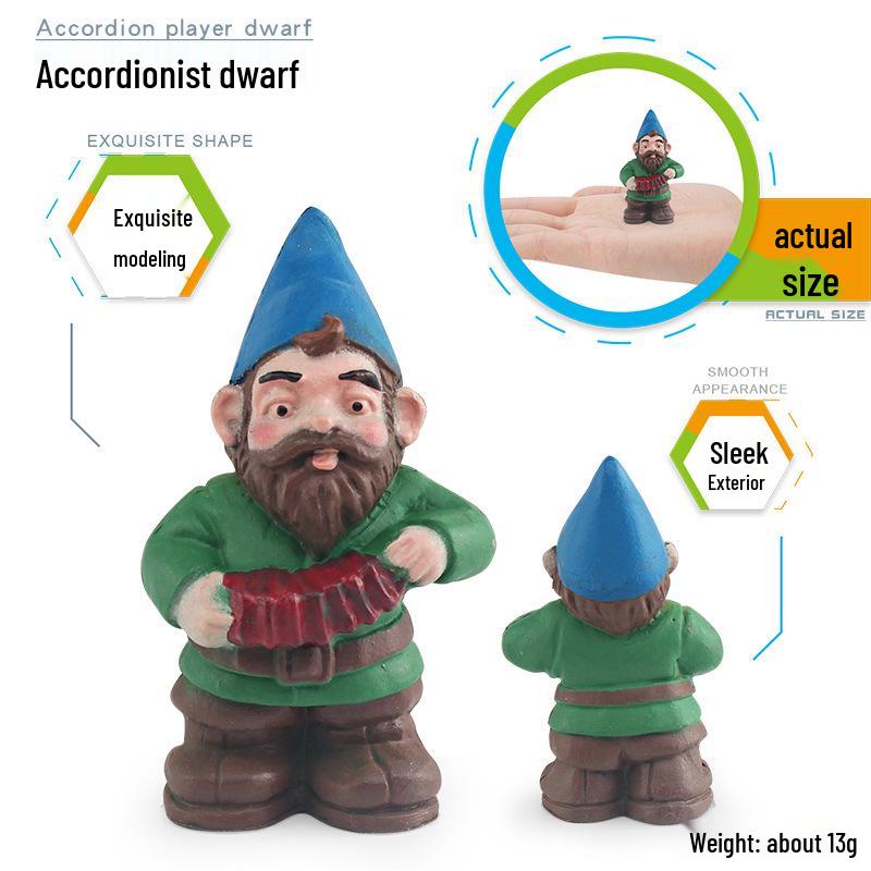 Cross-border Christmas Elf & Goblin Figure Set for Micro-landscape Decoration and Garden Ornament
