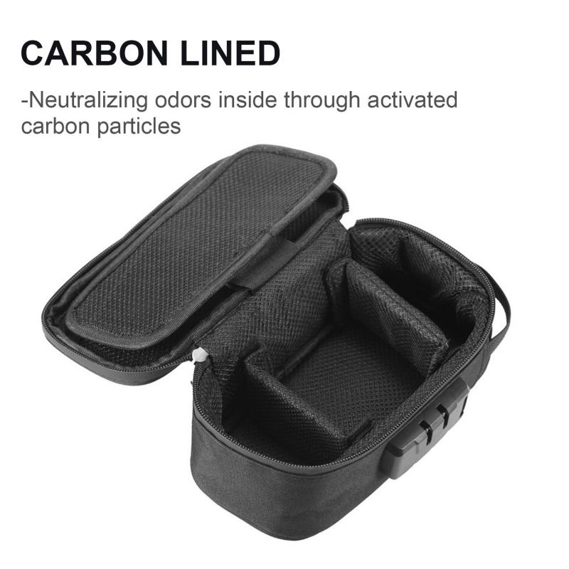 Smell Proof Bag Large-capacity With Lock  Activated Carbon Deodorant Bag Portable Pipe Bag Convenient