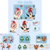 Christmas Window Clings Set With Pvc Vinyl Snowflakes Penguins And Santa For Holiday Decor
