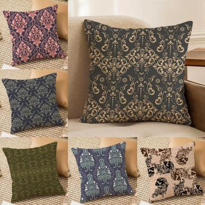 Barroco Pattern Cushion Cover Soft Plush DoubleSided Printed Sofa Pillow Cushion Cover  Cozy AllSeason Durable Decor Gift