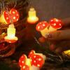 Garden String Lamps Mushroom DIY Mushroom String Lights New Led Lights  Outdoor Indoor