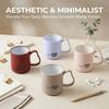 Unbreakable Plastic Coffee Mug with Handle Reusable Matte Tea Milk Water Cup Bathroom Tumbler Drinkware Home Office Kids Cups