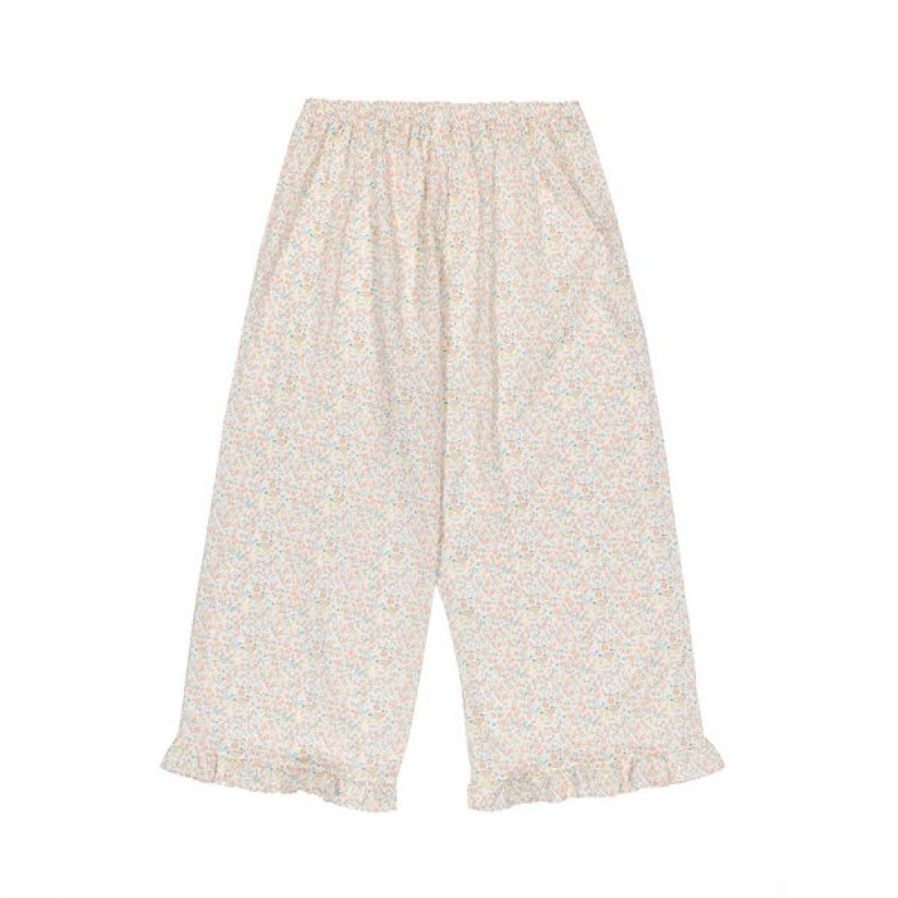 Barbara Women S Pajama Orange Pleated Small Flower awp4626S