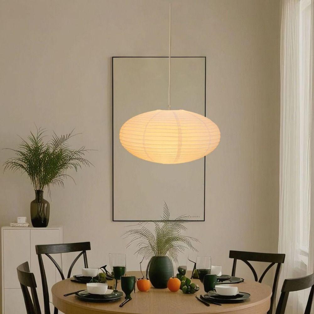 Flying Saucer Shape Paper Lamp Oval Shape Wall Sconce Holiday Supplies Hanging Decoration Loft Bar