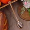 Wooden Honey Spoon Handmade Honey Stirrer Long Handle Cooking Baking Tool Kitchen Tableware Scoop Coffee Honey Tea Spoon Stirrer