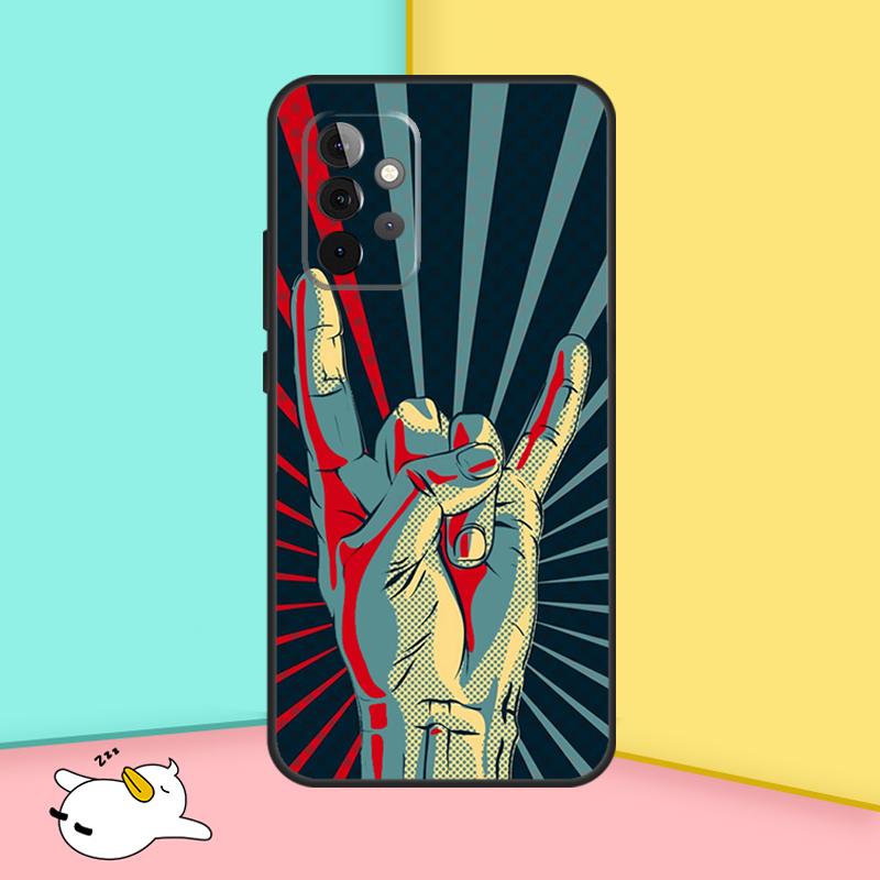 Rock Roll Skull Case For Samsung Galaxy A53 A33 A23 A13 A52 A32 A22 A12 A52S A50 A51 A71 A14 A34 A54 Cover