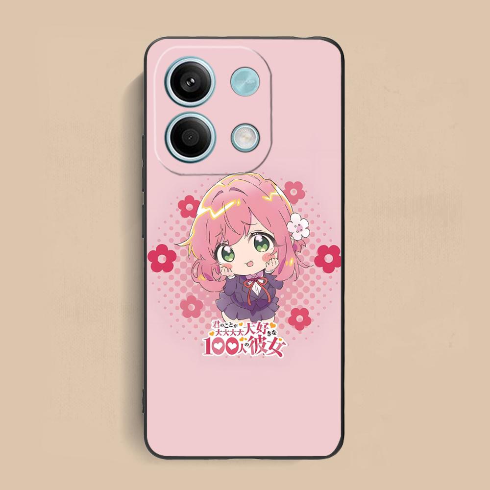 Anime Hakari Hanazono Matte TPU Mobile Phone Case for Xiaomi Redmi Note 14 13 12 11 S Pro Plus 4G 5G Colorful Printing Cover