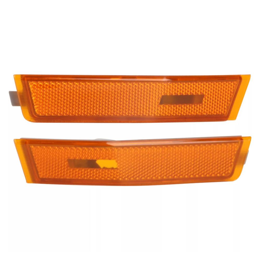 For 2007-2010 Lincoln MKX Front Bumper Side Marker Light Shell Amber Left+Right