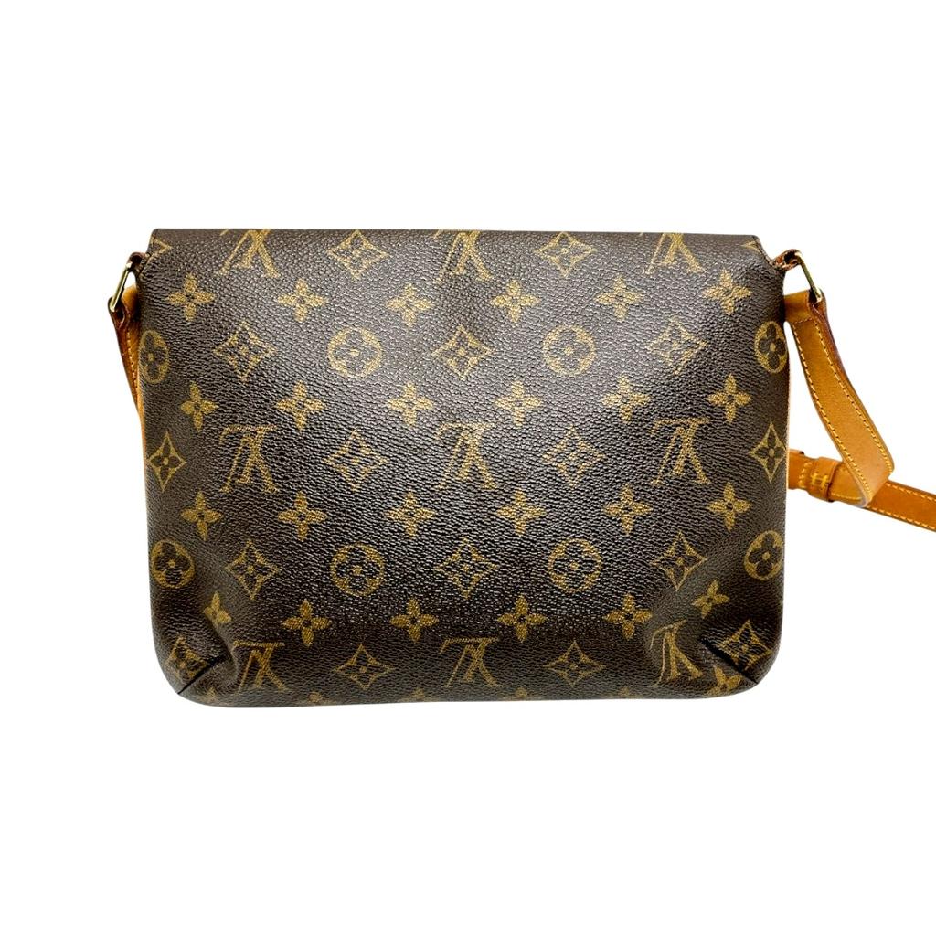 LOUIS VUITTON Monogram Musette Tango Short Monogram canvas Brown Women M51257 Used