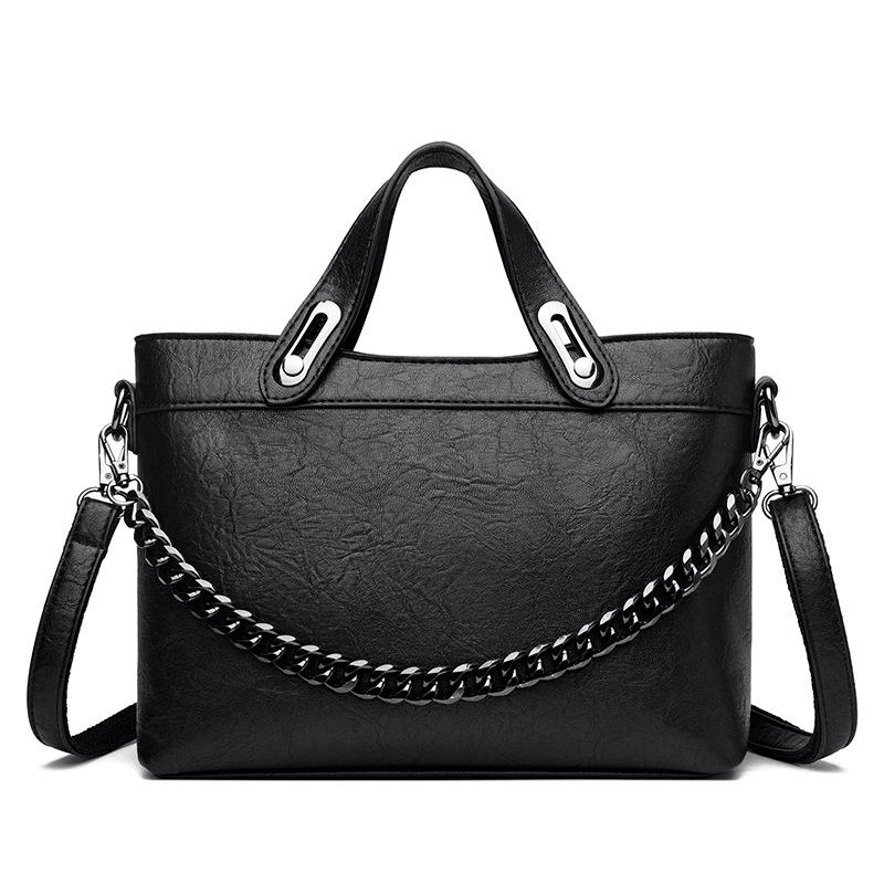 Simple Fashion Handbag Large Capacity Chain Single Shoulder Crossbody Bag Retro Casual Bag