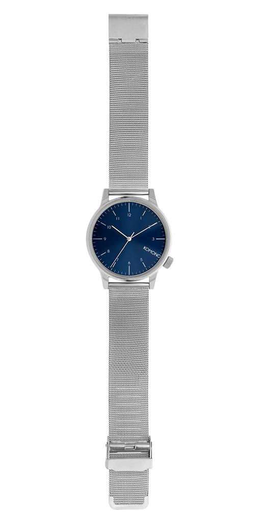 Authorized Distributor [KOMONO] KOMONO Watch Men's Unisex Wristwatch KOM-2353 Winston Royal Silver Blue