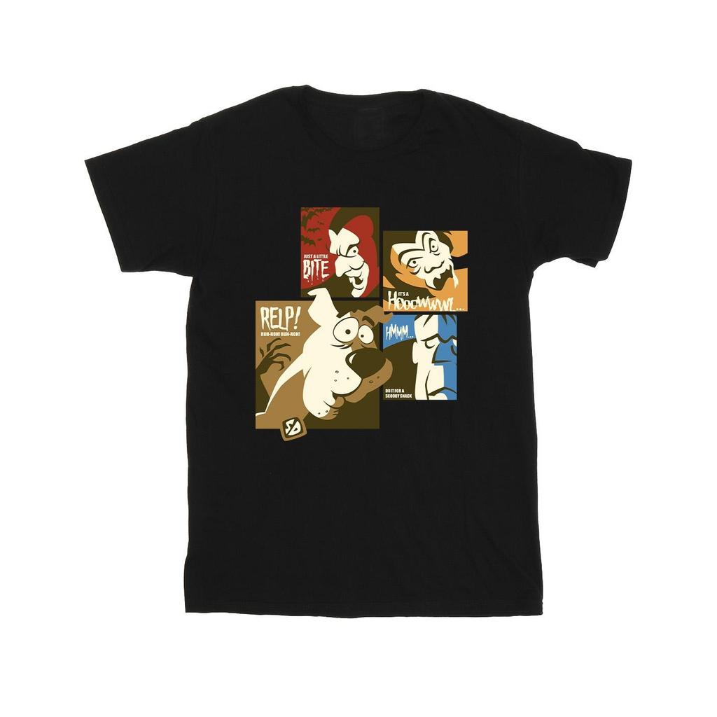 Scooby Doo Mens Square Faces Cotton T-Shirt