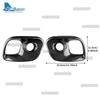 Real Hard Carbon Fiber Sticker For Abarth 595 695 2017 2018 2019 2020 2025 2025 2025 2025 LHD RHD Car Front Fog Lamp Cover 1Pair