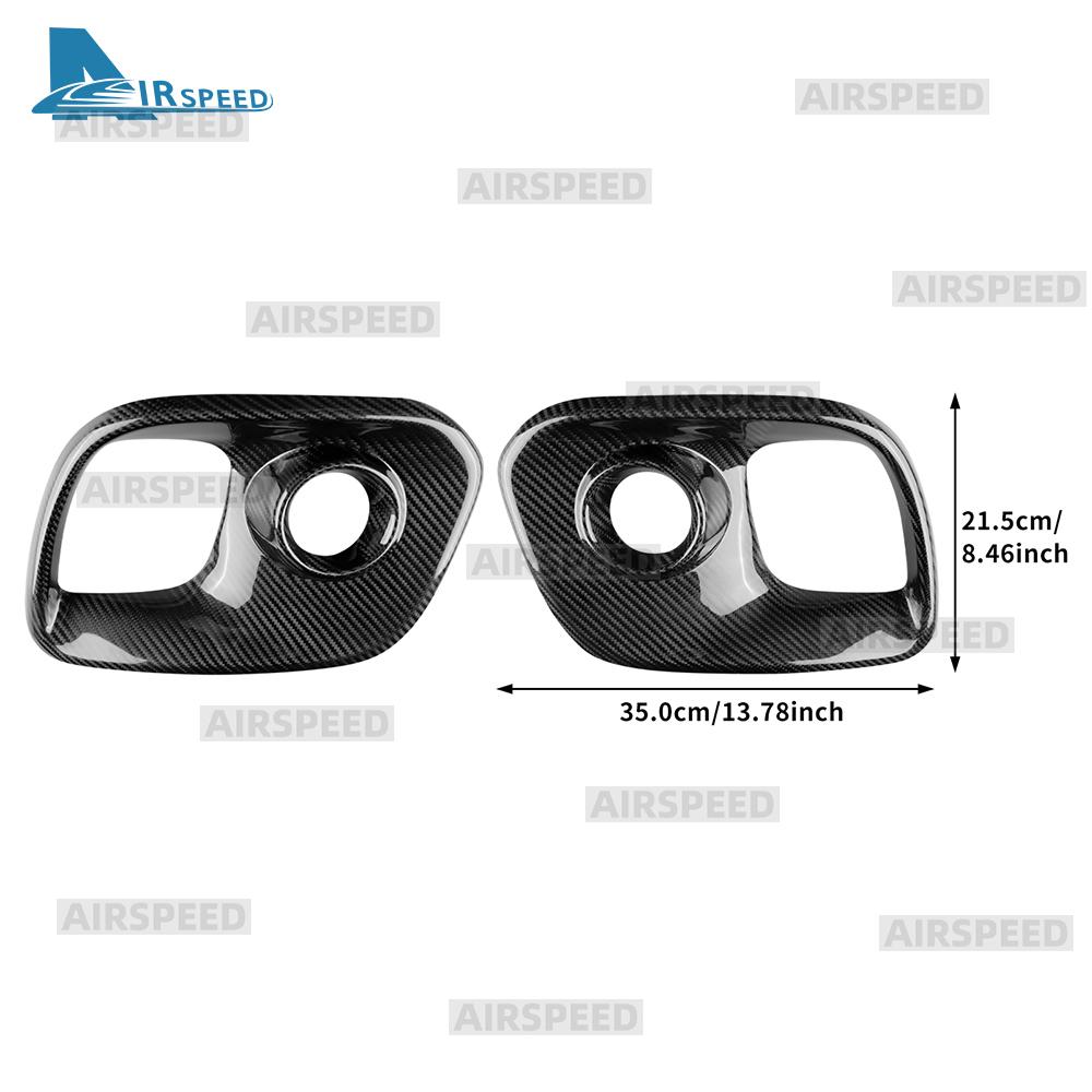 Real Hard Carbon Fiber Sticker For Abarth 595 695 2017 2018 2019 2020 2025 2025 2025 2025 LHD RHD Car Front Fog Lamp Cover 1Pair