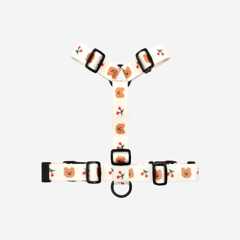 [Earp EarpXKINIKINI]DOT CHERRY BEAR H-HARNESS-IVORY(harness)