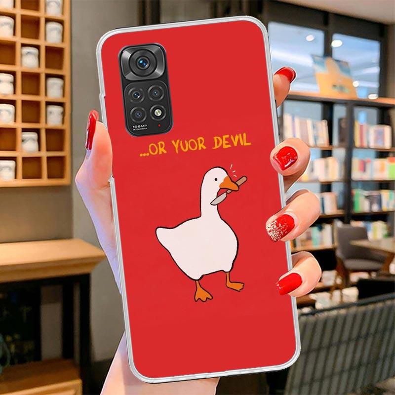 Cartoon Cute Goose Game Cover Phone Case For Xiaomi Redmi Note 15 14 13 12 11 10 Pro Plus 14S 12S 11S 11T 11E 10S Soft Fundas Sh