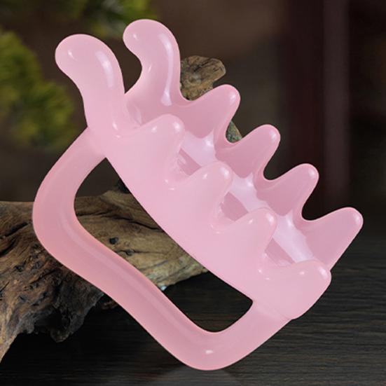Dual-Headed Back Massager Professional Resin Gua Sha Tool for Trigger Point Therapy & Lymphatic Drainage Ergonomic Body Scraper for Muscle Relaxation