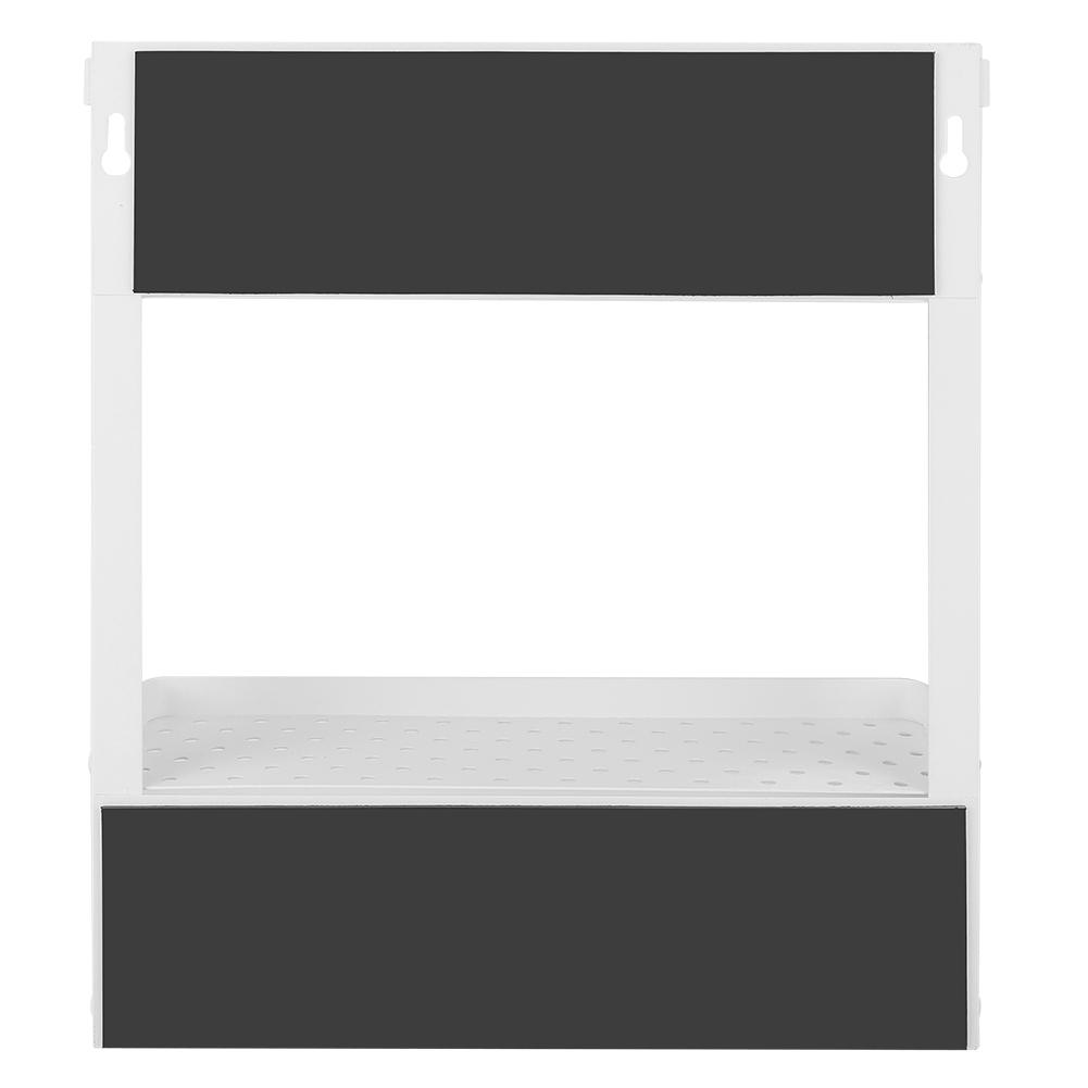 Household MultiFunctional Folding Magnet Refrigerator Rack Hanging Storage Rack (Black)