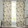 Camel Sun Cactus Desert Clouds Sheer Voile Curtains Transparent Window Tulle for Bedroom Holiday Decoration