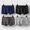 4pcs Large Underwear Men's Flat Leg Pants Loose and Comfortable High Elasticity Waistband Boxer Brief