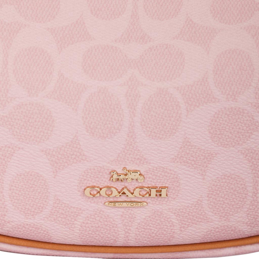 Coach Borsa a tracolla Carmen 20 Cinturino regolabile Stampa Moda Nuova Luna Borsa Ciondolo a fiore Borsa a spalla Piccola borsa a tracolla da donna Rosa CDW86-IMPO
