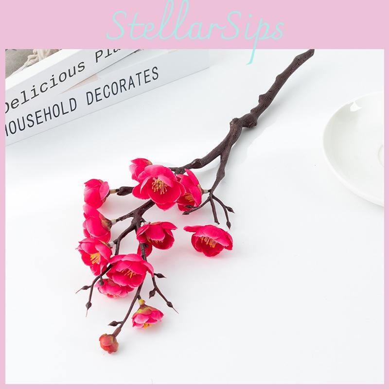 Home Decor Artificial Flower Branch With Silk Fabric For Wedding And Living Room Decor