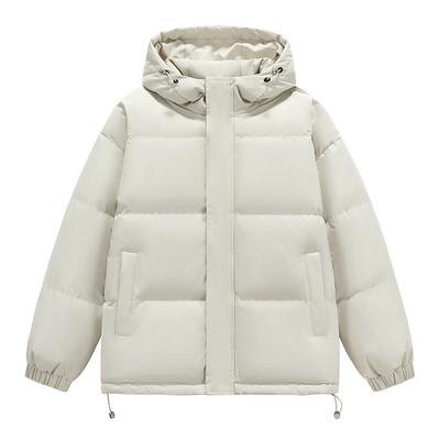 Hooded Cotton-padded Jacket Men's and Women's Winter Windproof Plus Velvet Padded Cotton-padded Jacket for Women.
