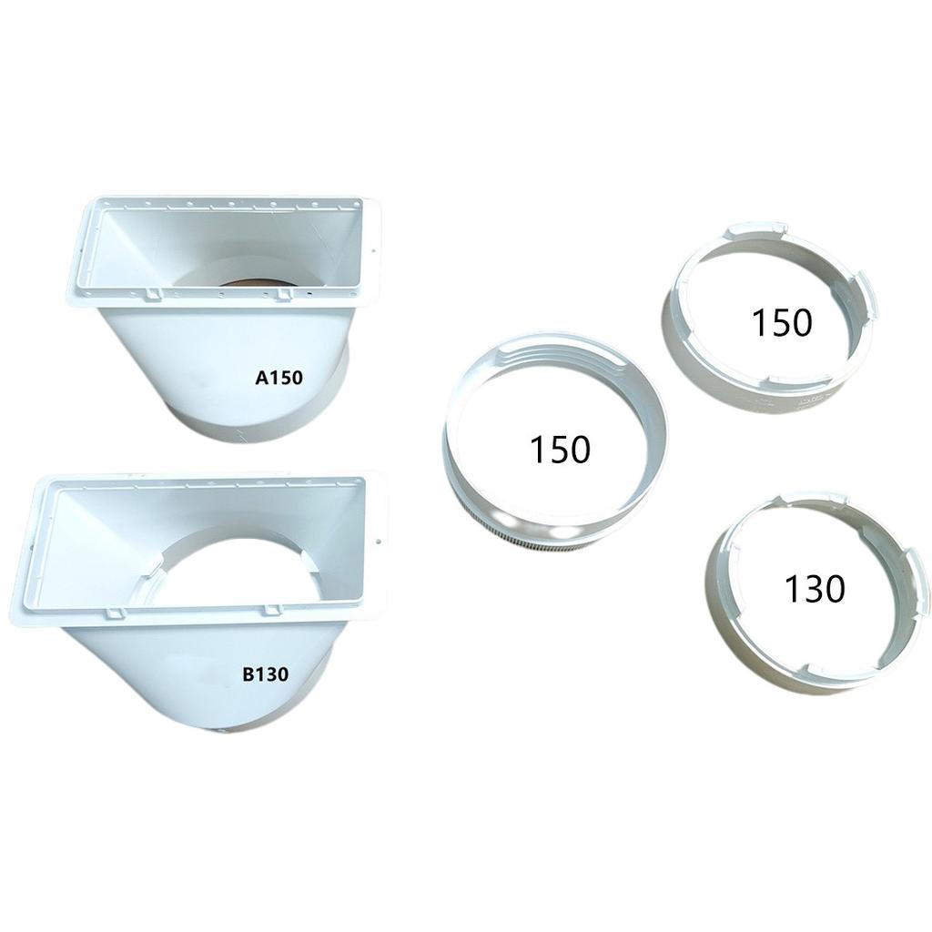 Portable Air Conditioner Exhaust Duct Interface for Haier Connects Hose with Casement Kit Plate Made of PP Material