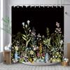 Shower Curtain For Bathroom Waterproof Sage Green Eucalyptus Leaves Spring Watercolor Plant Shower Curtains Bathroom Decoration