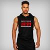 Mach die Arbeit  Muscleguys Gym Sport Baumwolle Buchstabenaufdruck Bodybuilding Fitness Workout Sommer Lässig Cool Kapuzen-Tanktop