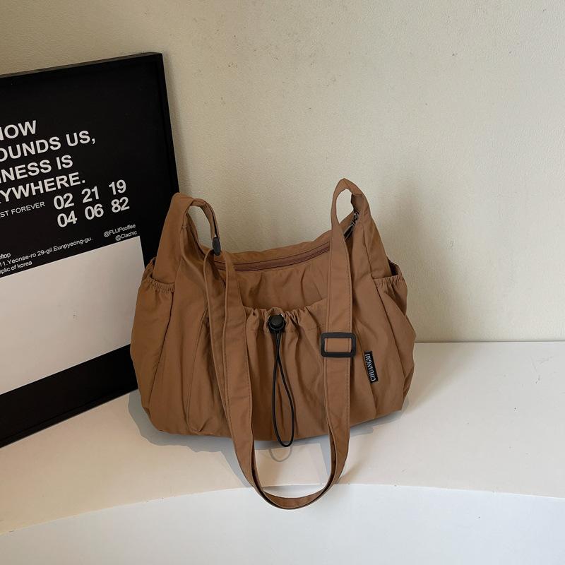 Nylon Dumpling Bag Large Capacity Lazy Wind 2025 Summer New Bag Casual Crossbody Bag Simple Shoulder Bag for Women