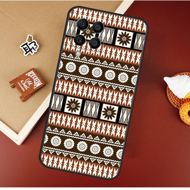 Fijian Masi Tapa Case For Samsung Galaxy M13 M53 M51 M31 M11 M14 M34 M54 M12 M32 M52 M16 M36 M56 M15 M35 M55