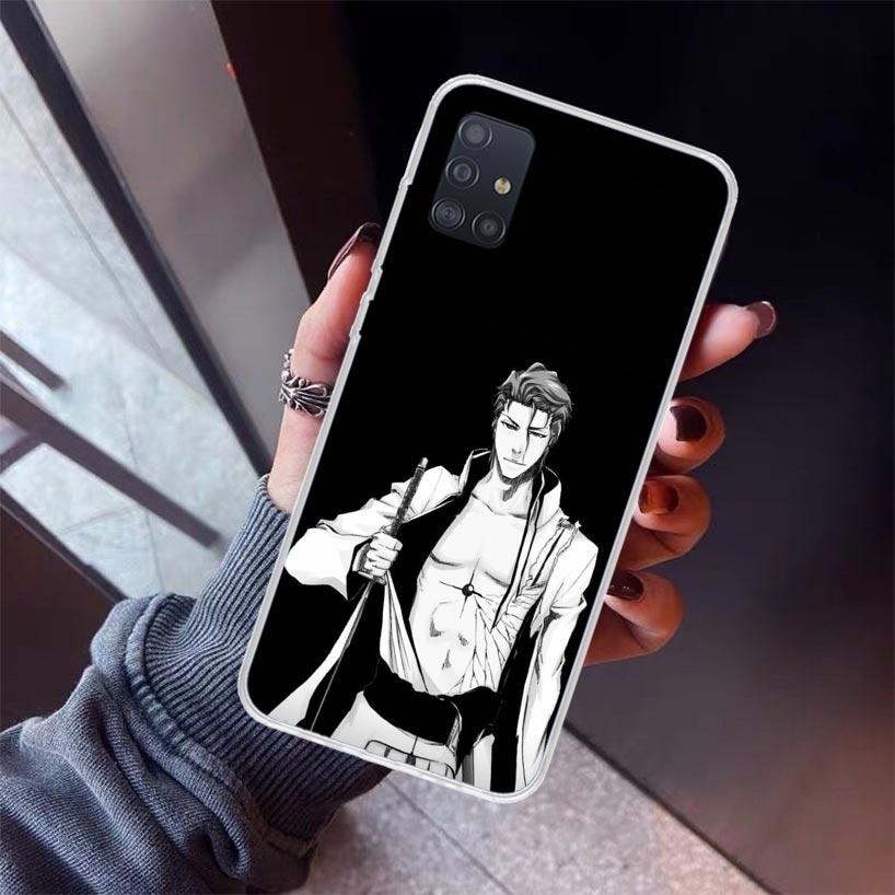 Bleach Aizen Sousuke Phone Case For Samsung Galaxy A52 A51 A50S A32 A22 A12 A02S A72 A71 A31 A70 A30S Note 20 Ultra 10 Plus S10
