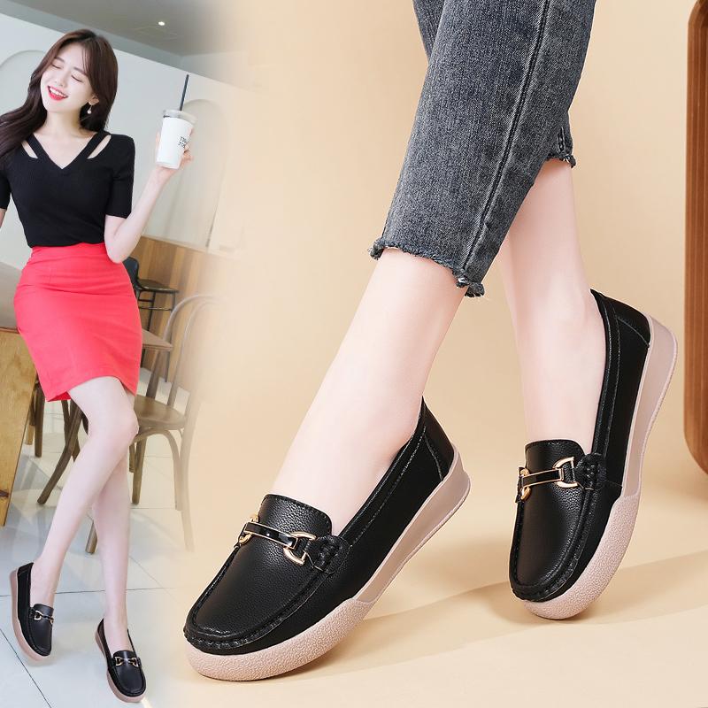 Fashion Women Loafers 2025 Spring Autumn Fashion Shoes Classic Brand High Quality Leather Comfy Drive Shoes Boat Casual Shoes