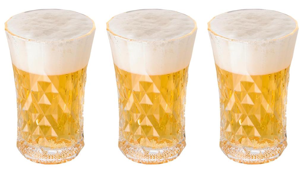 Toyo Sasaki Glass Father's Day Tumbler, Clear, Approx. 285ml, Pyrenees Design, Dishwasher Safe, Made in Japan, P-41102-JAN, Pack of 3