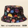 Bucket Hat Festival Graffiti Fisherman Hat Hat Beanie Hat Hip-hop Planet Print Hat Personality Hat