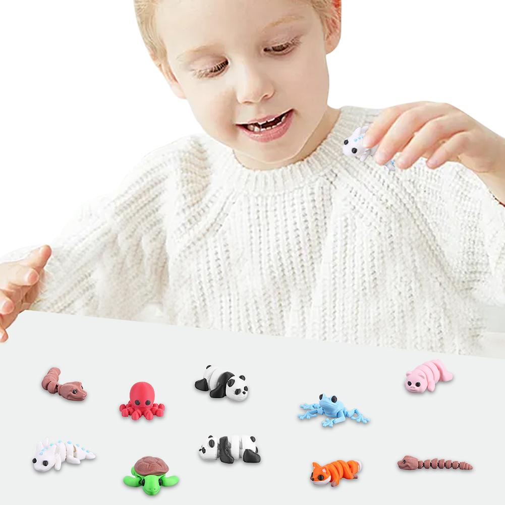 8/16pcs 3D Printed Fidget Toy Adorable Small Animal Figures Animals Toys for Kids Birthday Gifts for Boys Girls