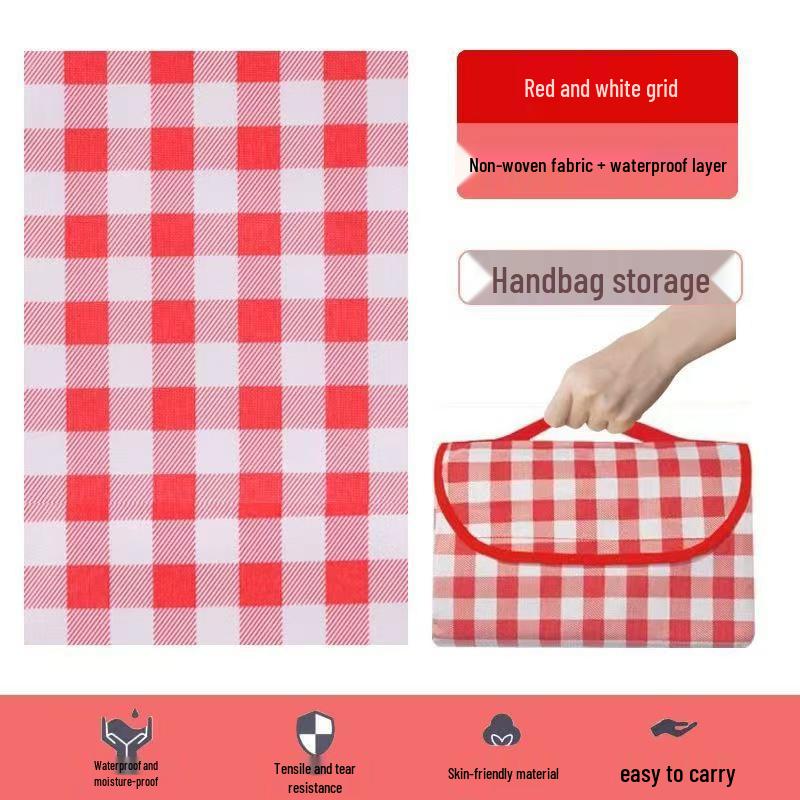 Portable Foldable Picnic Mat - Moisture-Proof Outdoor Ground Cloth for Camping and Spring Outings