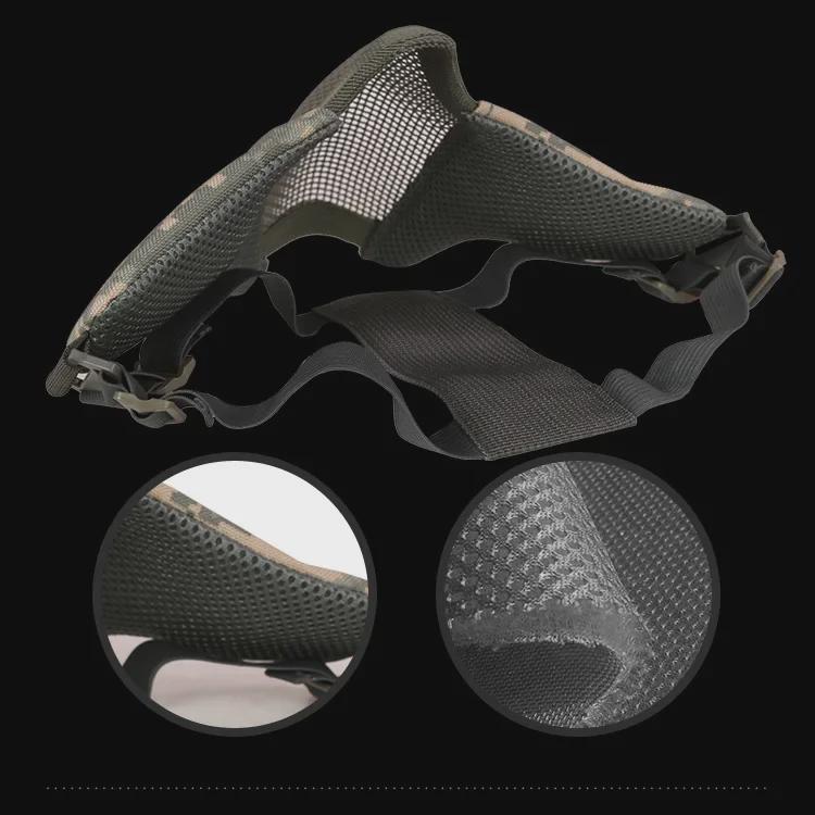 Outdoor Cycling Breathable Steel Wire Tactical Mask for CS Field Protection