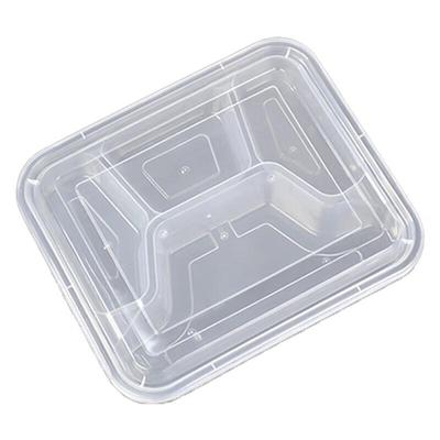 Contenants jetables transparents en plastique à 4 compartiments pour la préparation des repas Tongyuan, 1000 ml